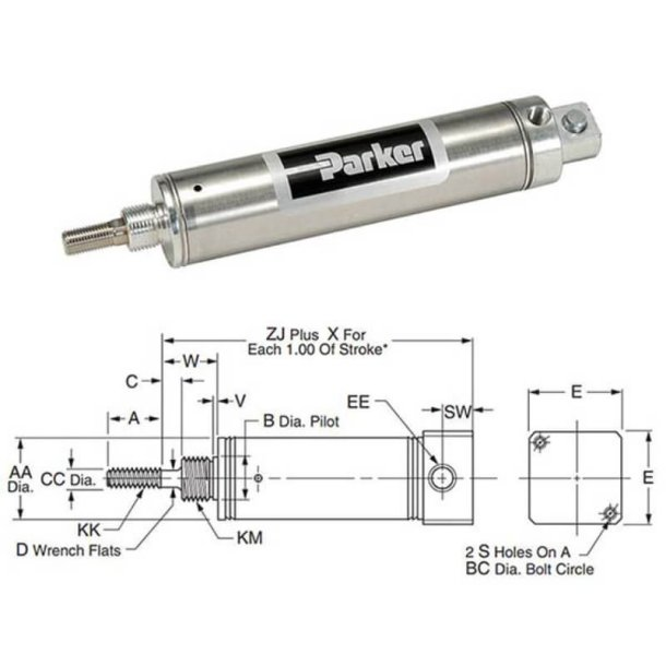 PARKER 0.75BRNSR03.00