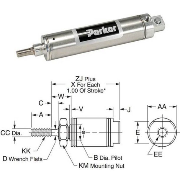 PARKER 0.88NSR00.50
