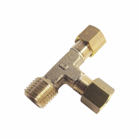 PARKER 0103 06 13 Brass Metric Compression Fitting, Brass, BSPT x Compression x Compression | CT7DUE 791PJ4