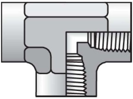PARKER 1 1/2 MMO-SS Tee, 1 1/2 Inch X 1 1/2 Inch X 1 1/2 Inch Fitting Pipe Size, 4 1/8 Inch Overall Length | CT7KMQ 60UR28