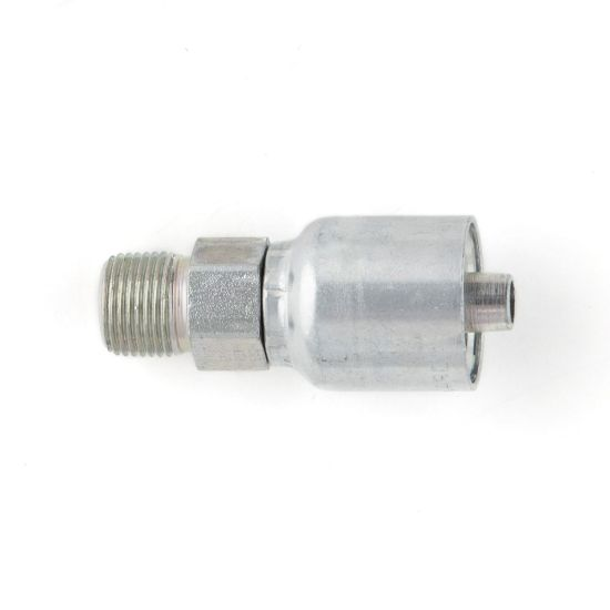 PARKER 10177-8-8 Hydraulic Crimp Fitting, Steel x Steel, Straight, -8 | CT7FLV 55CY53
