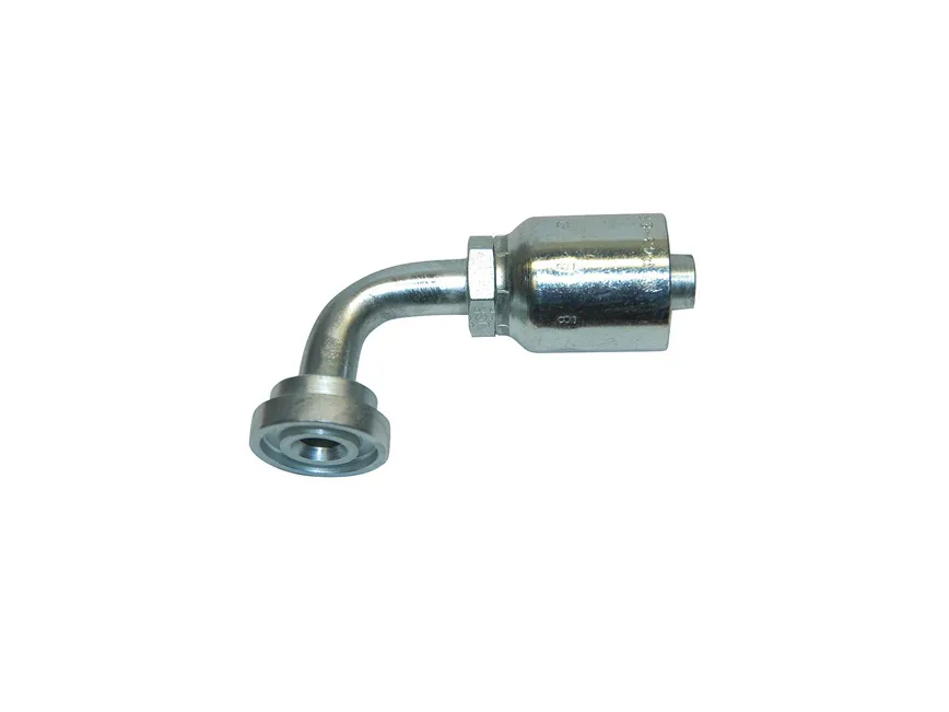 PARKER 14N77-20-16 Hydraulic Crimp Fitting, Steel x Steel, 45 Deg Elbow, -16 | CT7EFG 55DA14