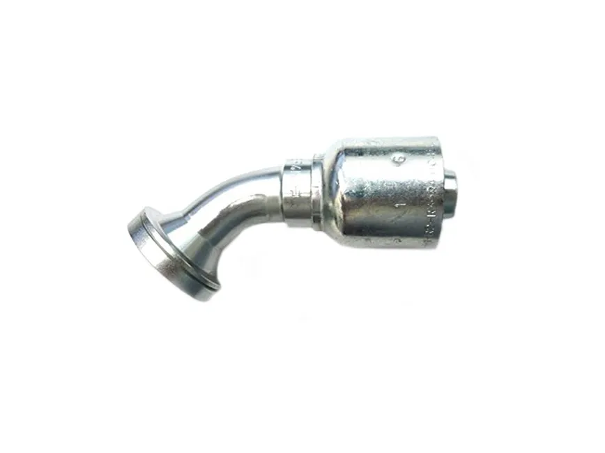PARKER 16F43-12-12 Hydraulic Crimp Fitting, Steel x Steel, 45 Deg Elbow, -12 | CT7EEW 55DA32