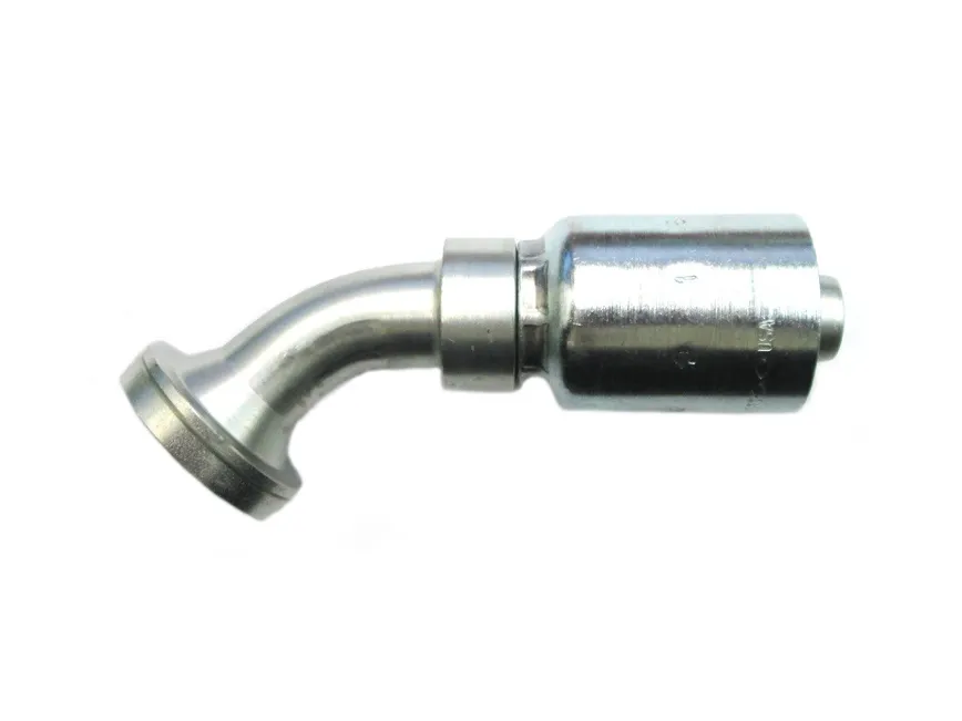 PARKER 16F77-16-16 Hydraulic Crimp Fitting, Steel x Steel, 45 Deg Elbow, -16 | CT7EFM 55DA37