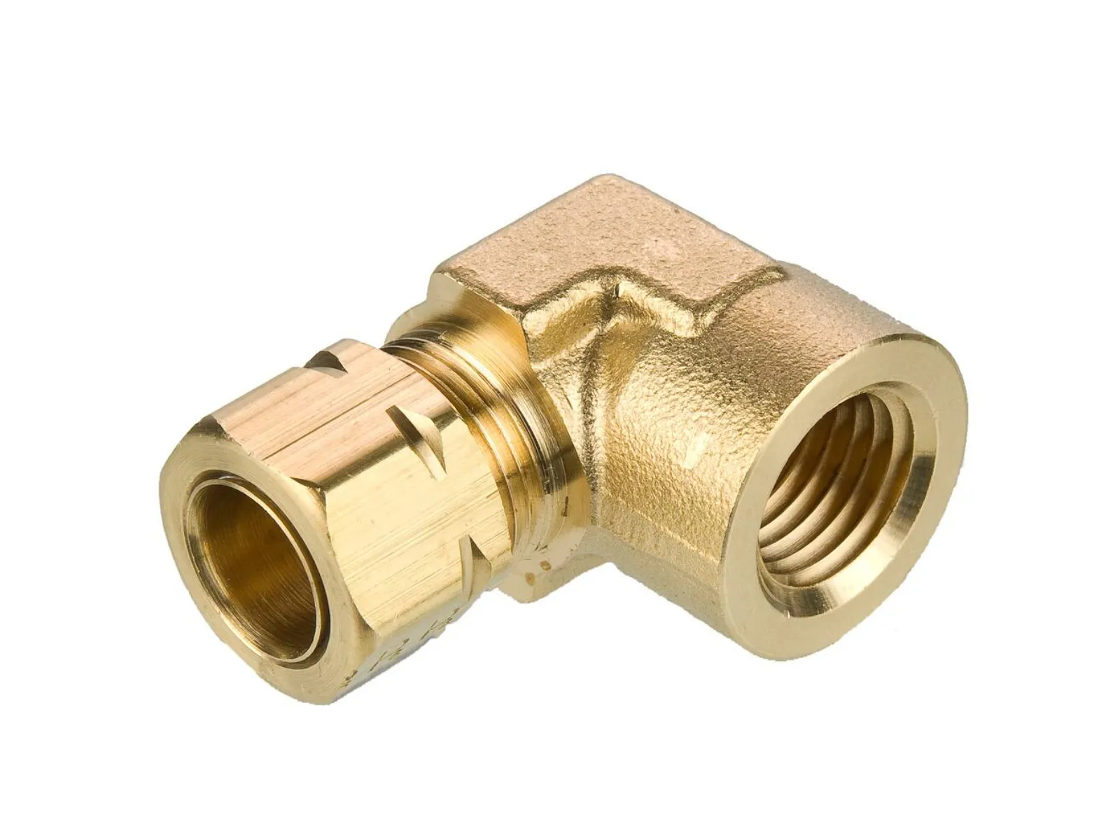 PARKER 170CA-2-2 90 Deg Elbow, 1/8 Inch Outside Diameter, Brass | AB3TWM 1VDN3