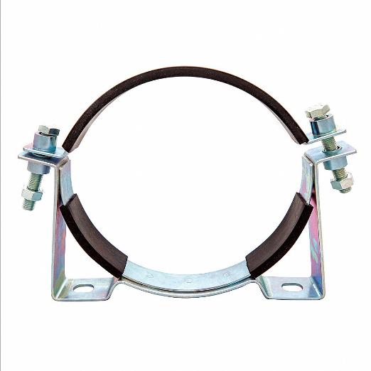 Mounting Clamp, 8.78 Inch Inside Dia., Zinc Plated Steel