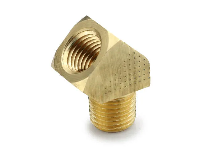 PARKER 2214P-12-12 45 Deg. Extruded Street Elbow, Brass, 3/4 Inch X 3/4 Inch Fitting Pipe Size | CT7EAJ 60WH28