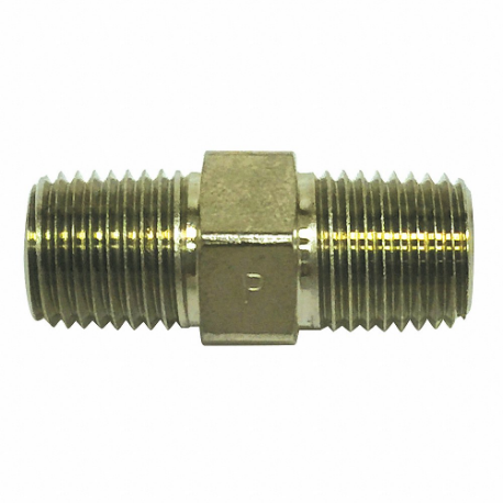 PARKER 1/2 X 1/8 FF-SS Hydraulic Hose Adapter, 1/2 x 1/8 Inch Fitting Size, Male x Male, NPTF x NPTF, Rigid | CT7GMQ 52JF70