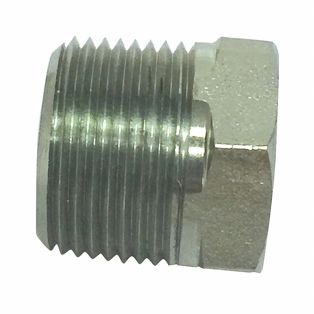 PARKER 3/8 HP-SS Hydraulic Hose Plug, Stainless Steel, 3/8 Inch Fitting Size | CT7GVN 52JF46