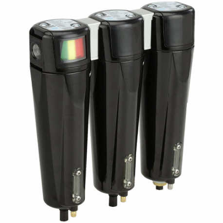 PARKER 3B-8104N-3A1 3-Stage Sterile Air Filter Assembly, 1/2 Inch NPT, 0.01 Micron, 90 cfm | CT7CKR 4HEU4