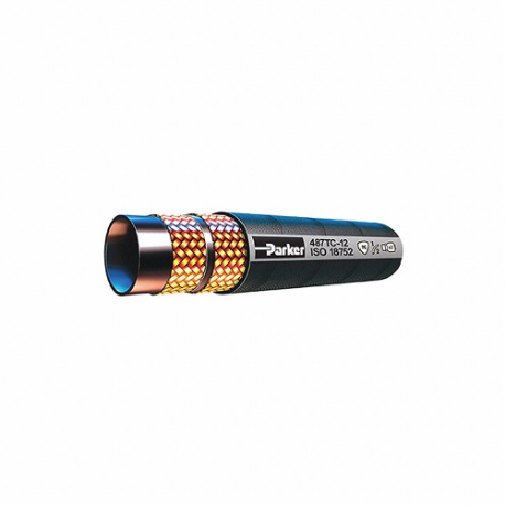 PARKER 487TC-8-BX Hydraulic Hose, 4000 PSI, 1/2 Inch Size Hose ID, 1 1/16 Inch Size Hose OD | CT7GZD 329HR6