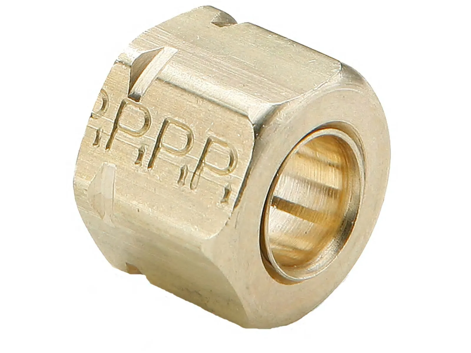 PARKER 61CA-4 Compression Fittings, Nut/Sleeve 1/4 Inch Outside Diameter, Brass | BT7ENC
