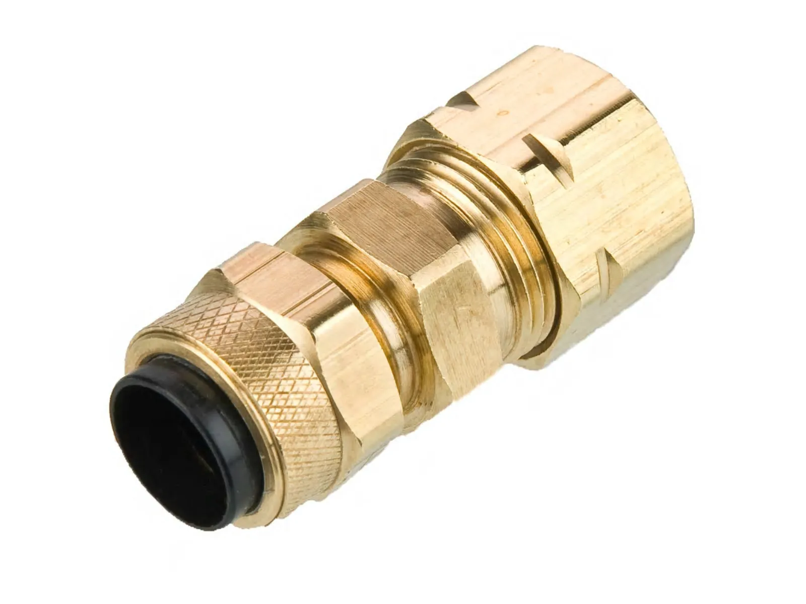 PARKER 62PCA-4 Brass Compression Fitting, Brass, Compression x Compression | CT7DQJ 791AL8