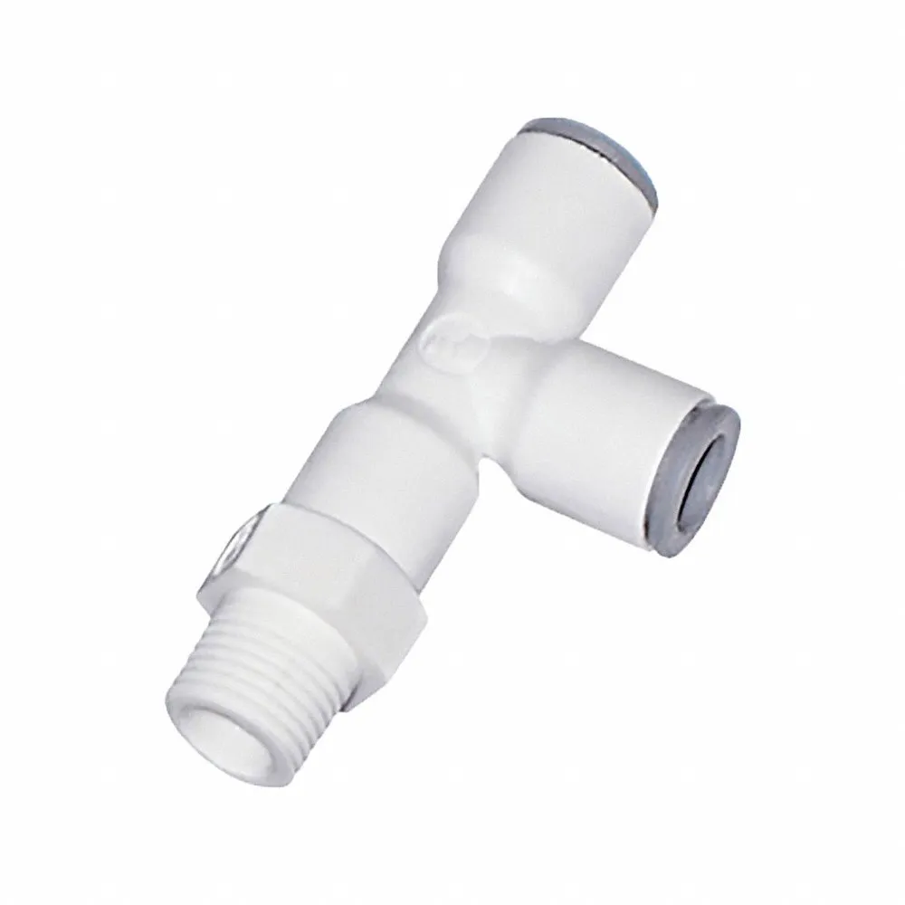 PARKER 6503 06 13WP2 Metric Plastic Push-to-Connect Fitting, Polymer, Push-to-Connect x MNPT x Push-to-Connect | CT7JFF 791D77