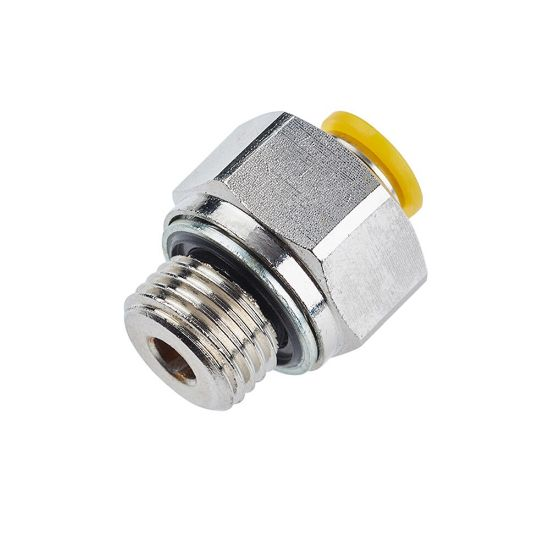PARKER 68PLP-10M-4G Metric Metal Push-to-Connect Fitting, Brass, Push-to-Connect x BSPP, 10 mm Tube OD | CN8LYA 791C88