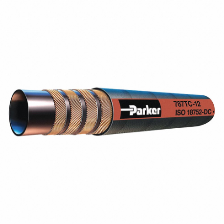 PARKER 787TC-10-BX Hydraulic Hose, 5000 PSI, 5/8 Inch Size Hose ID, 1 3/32 Inch Size Hose OD | CT7HAQ 329HU3