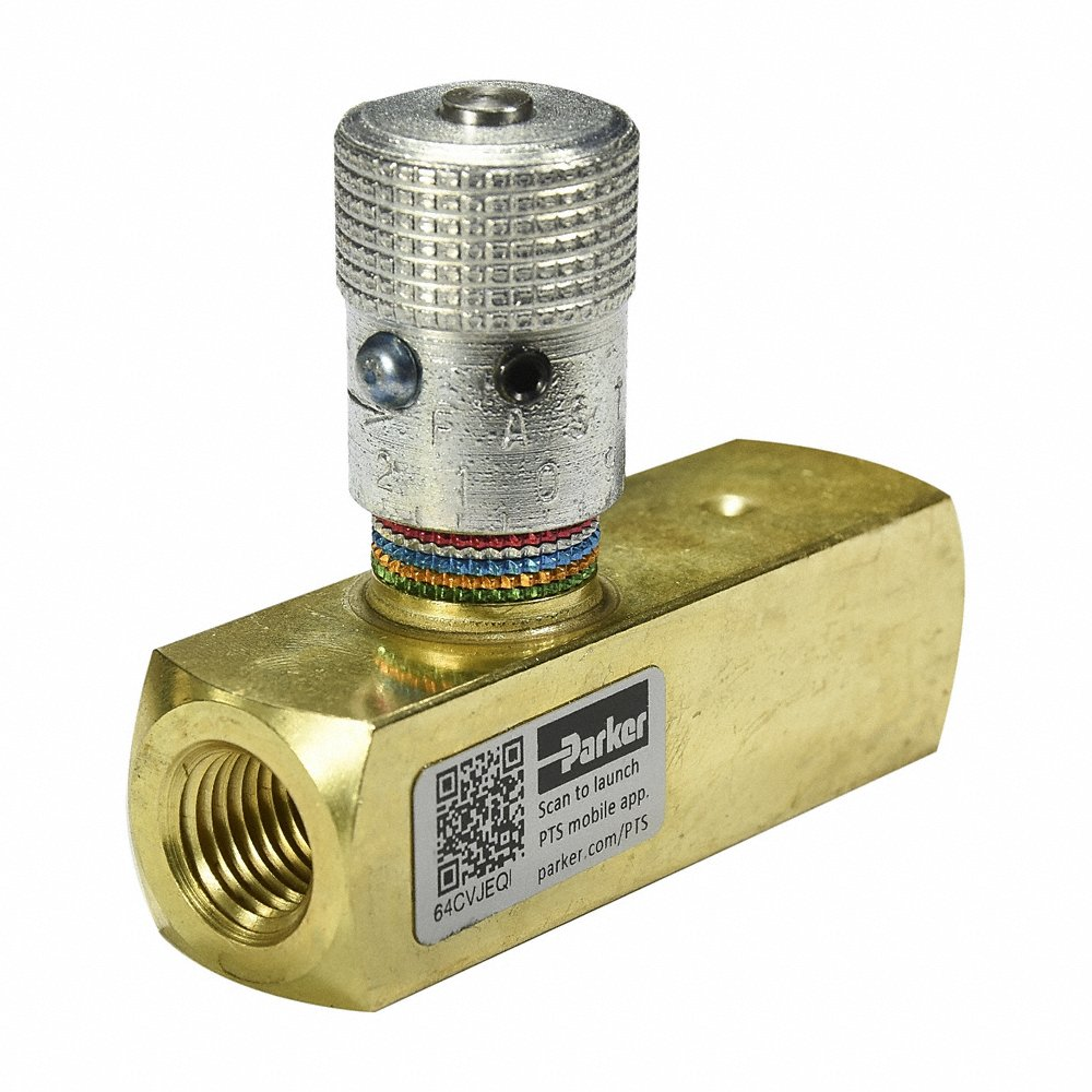 PARKER F1200B Flow Control Valve, In line, 3/4 Inch Size | BT7QBG