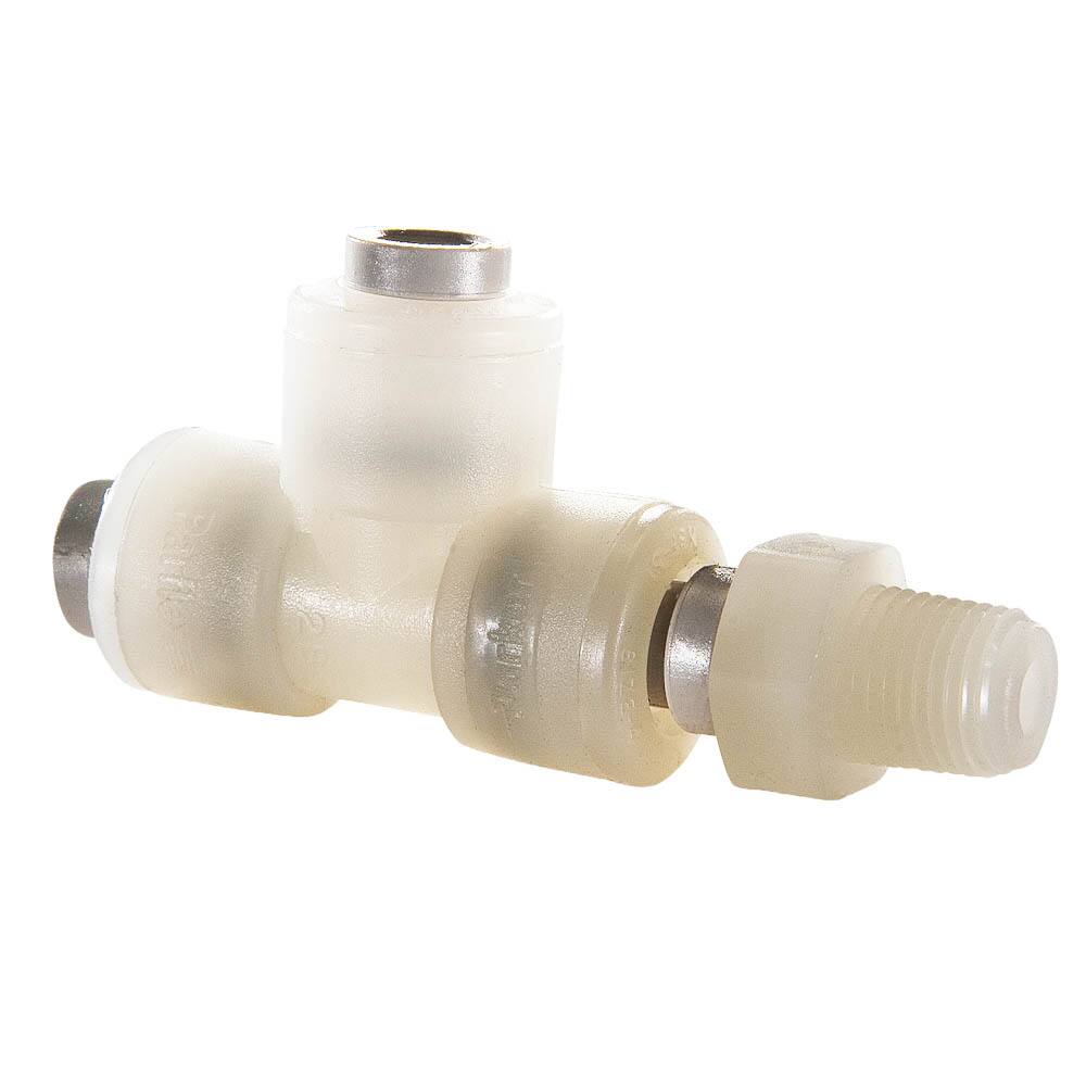 PARKER F4MRS2 Push to Connect Fitting, Plastic, Kynar | BT6TJW