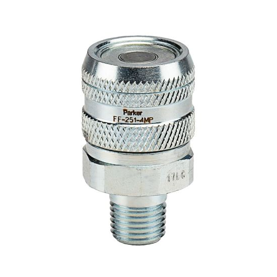 PARKER FF-251-4MP Flush Face Quick Coupling, Non-Spill, with Locking Sleeve, 5000 Max Psi | BX2QJP