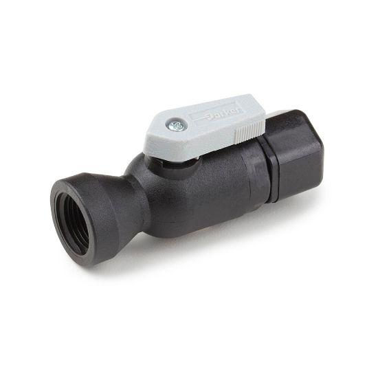 PARKER FTPPB6VFC6 Ball Valve, 3/8 Inch Pipe, 3/8 Inch Tube, 150 PSI CWP, 35-200 Deg F, 1-Piece | CT7CTV 792RM8