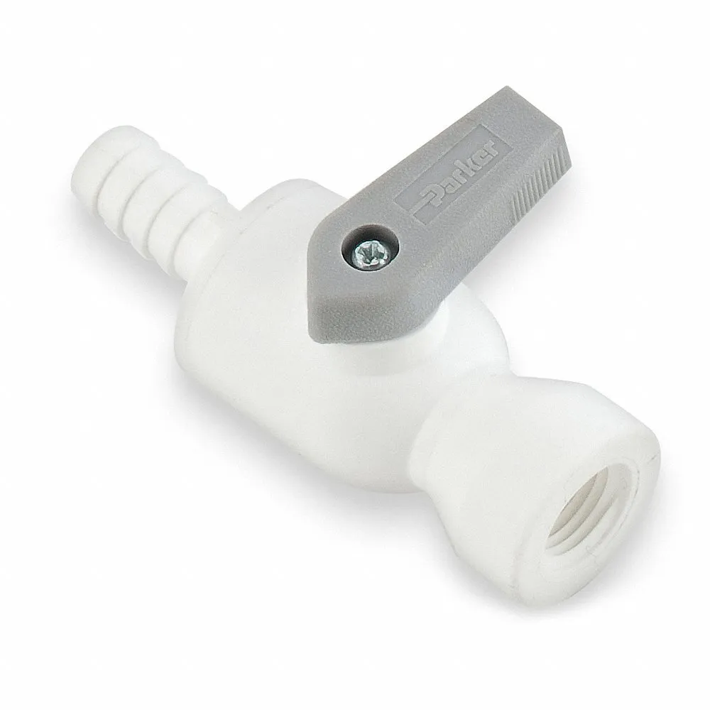 PARKER PBPP4VFC4 Ball Valve, 1/4 Inch Pipe, 1/4 Inch Tube, 150 PSI CWP, 0-212 Deg F, 1-Piece | CT7CRG 792RU6