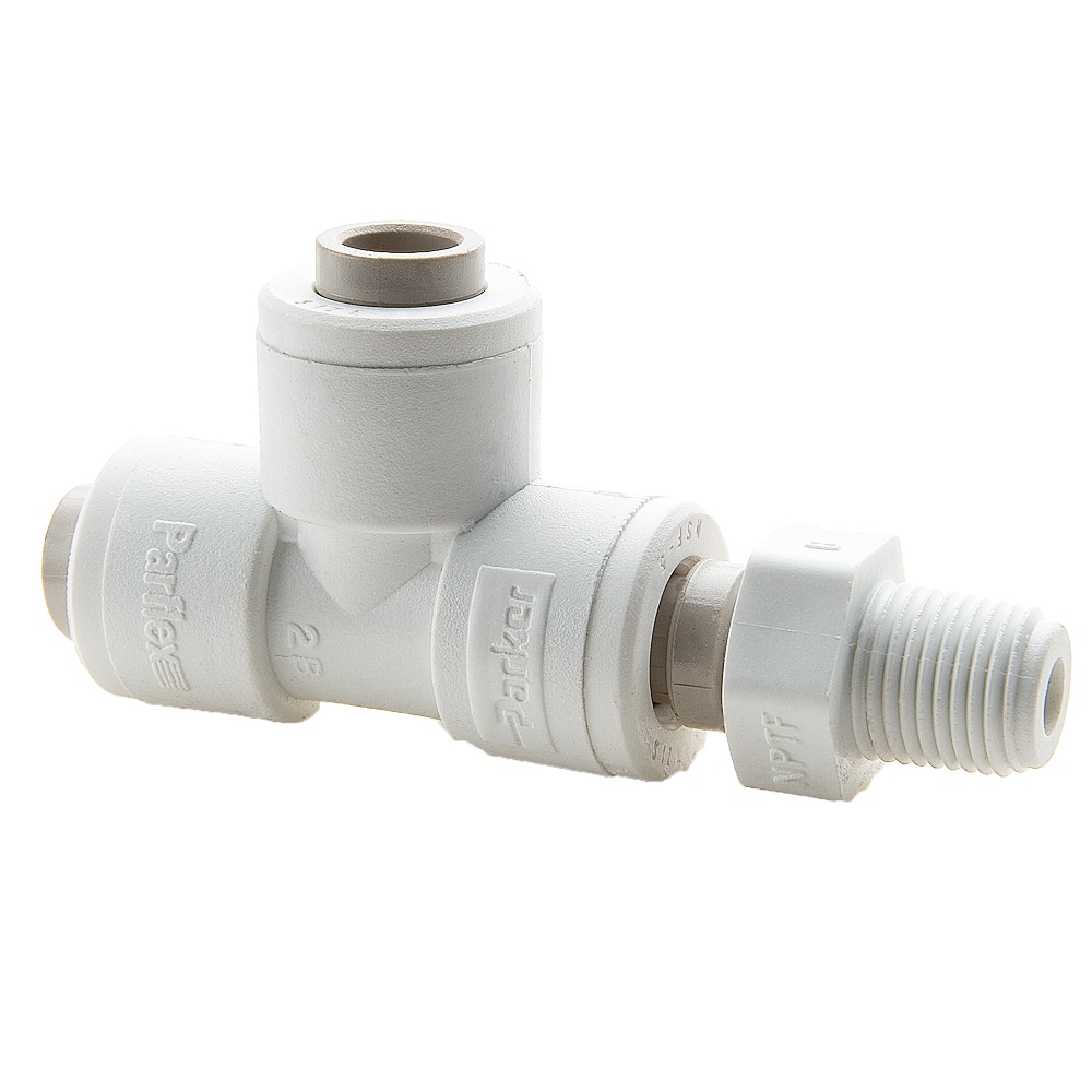 PARKER PP4MRS2 Push to Connect Fitting, Plastic, Polypropylene | BT8CYC