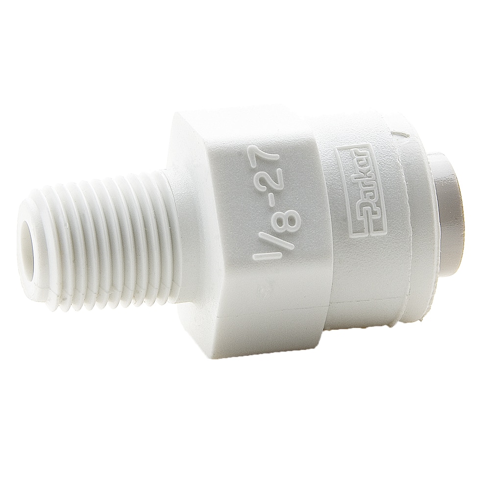 PARKER PP6MC4 Push to Connect Fitting, Plastic, Polypropylene | BT7XCW