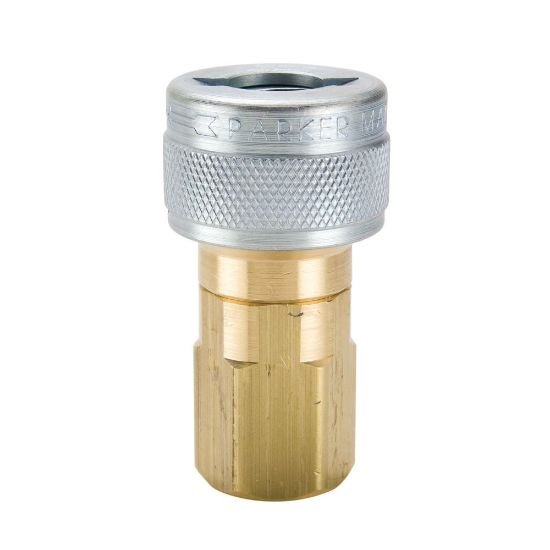 PARKER TL-251-4FP Quick Coupling, 1/4 Inch Thread Size, Brass | BT7FTY