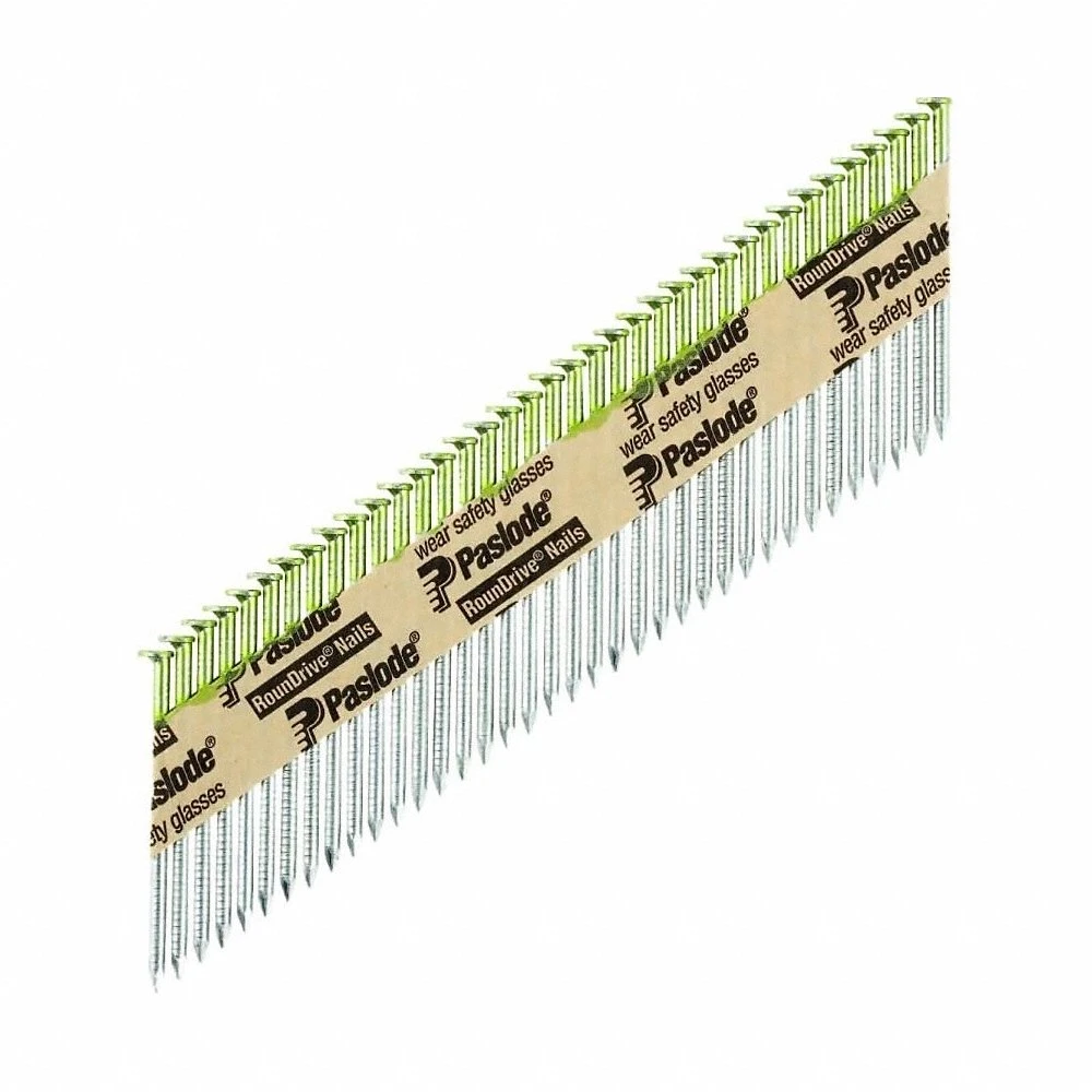 Framing Nails, Offset Round, Ring, 2 3/8 Inch Overall Length, 0.113 Inch Shank Dia