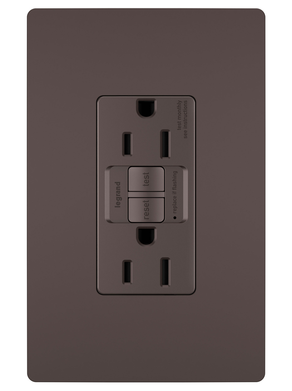PASS AND SEYMOUR 1597-TRDBCC4 GFCI Receptacle, Tamper Resistant, 15A | CH4JEX