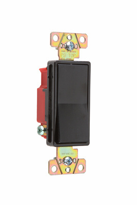 PASS AND SEYMOUR 2621-347BK Decorator Paddle Switch, 347V, Single Pole | CH4KEE