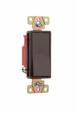 PASS AND SEYMOUR 2621 Decorator Paddle Switch, Brown, 120V | CH4KEQ