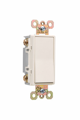 PASS AND SEYMOUR 2624-LA Decorator Paddle Switch, Light Almond, 120V, 4 Way | CH4KFL