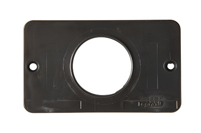 PASS AND SEYMOUR 3052BK Single Receptacle Cover Plate, 1 Gang, 1.39 Inch Dia., Black | CH3ZBW