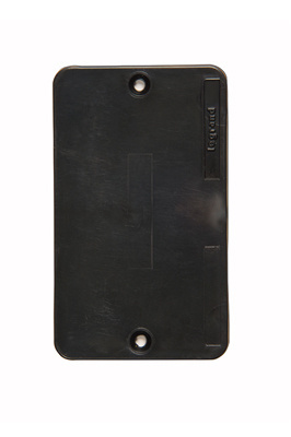 PASS AND SEYMOUR 3054BK Blank Cover Plate, 1 Gang, Black | CH3ZBY