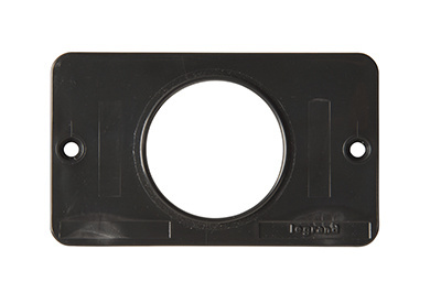 PASS AND SEYMOUR 3055BK Single Receptacle Cover Plate, 1 Gang, 1.56 Inch Dia., Black | CH3ZBX