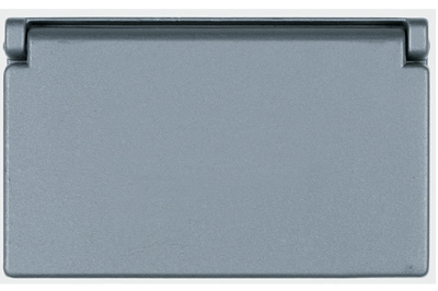PASS AND SEYMOUR 4511 Weatherproof Cover, 1 Gang, Cast Aluminium, Gray | CH4FMT