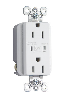 PASS AND SEYMOUR 5262-WSP Duplex Receptacle, Specification Grade, Surge Protective, White | CH4KGX