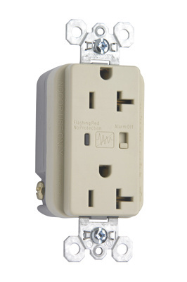 PASS AND SEYMOUR 5362-ISP Duplex Receptacle, Specification Grade, Surge Protective, Ivory | CH4KGR
