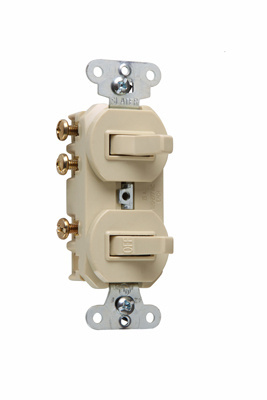 PASS AND SEYMOUR 696-I Combination Switch, Non Grounding, 15 A, 120/277 VAC | CH4FDK