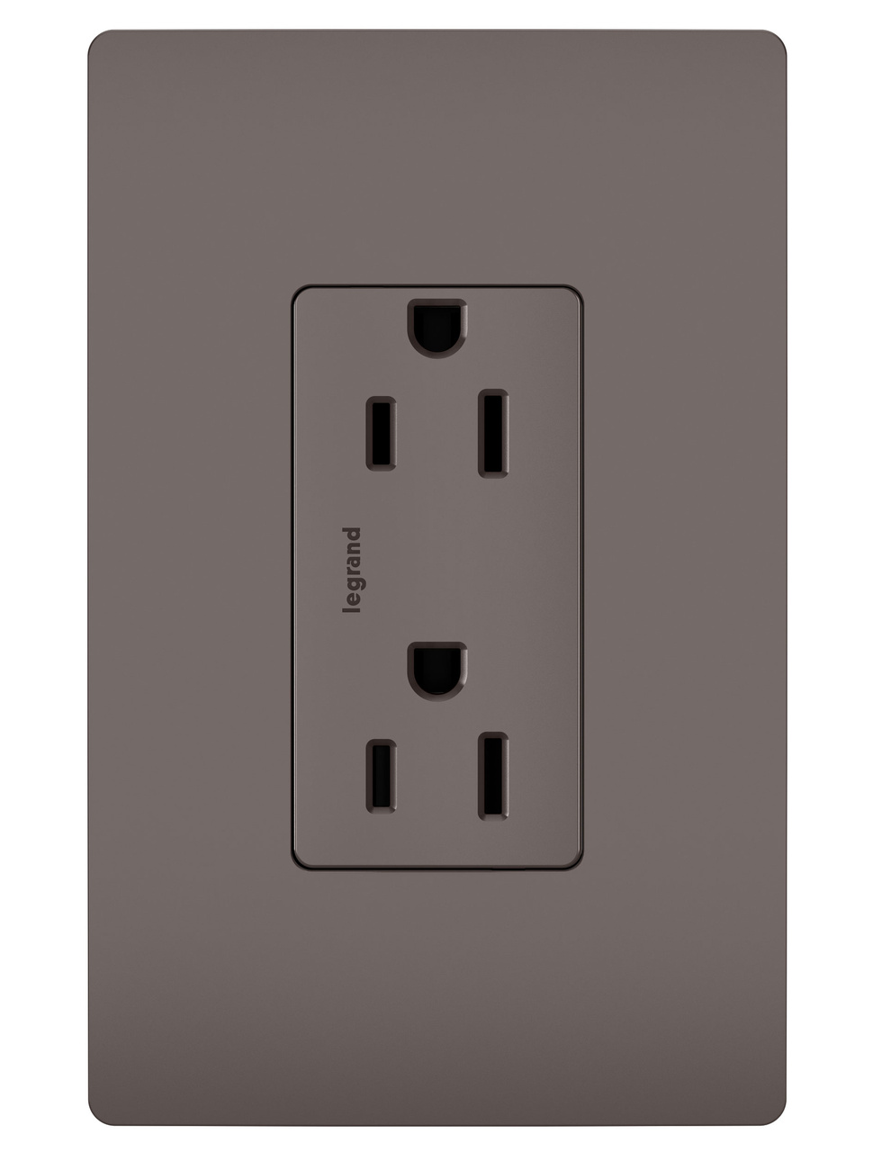 PASS AND SEYMOUR 885-TR Duplex Receptacle Outlet, Tamper Resistant, 1.29 Inch Width, Brown | CH4JHP
