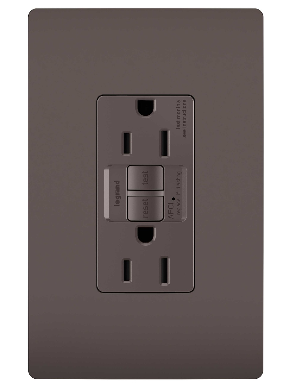 PASS AND SEYMOUR AF152TR Tamper Resistant Branch Circuit, AFCI Outlet, 15A | CH4HXW