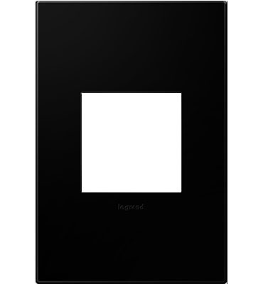 PASS AND SEYMOUR AWP1G2NK4 Wall Plate, Screwless, 1 Gang, Black Ink | CH4AMC