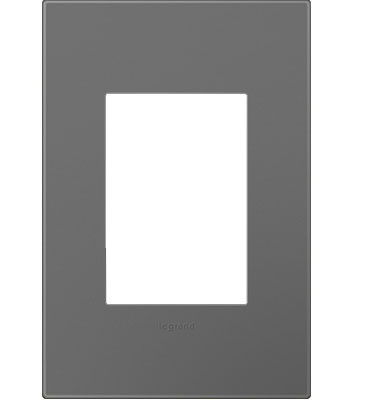 PASS AND SEYMOUR AWP1G3-MG4 Wall Plate, Screwless, 1 Gang, Magnesium | CH4AQB