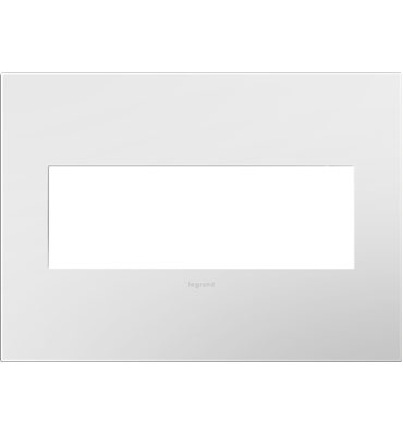 PASS AND SEYMOUR AWP-3GWHW4 Wall Plate, Screwless, 3 Gang, Gloss White | CH4DFX