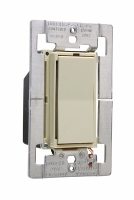 PASS AND SEYMOUR D1000-MLAV Leandro Incandescent Preset Dimmer, Light Almond | CH4EMX