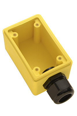 PASS AND SEYMOUR FD2-3 Watertight Duplex Receptacle Box, Deep Yellow, 1 Inch NPT Opening | CH4MVX