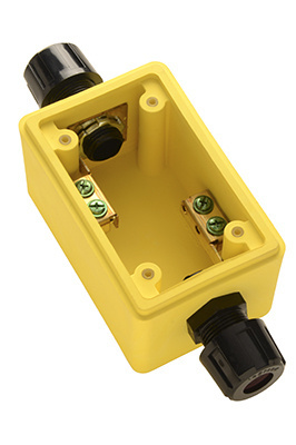PASS AND SEYMOUR FDC2-1 Watertight Duplex Receptacle Box, Deep Yellow, 1/2 Inch Feed Thru NPT | CH4MWA