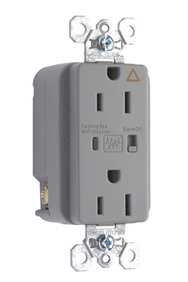 PASS AND SEYMOUR IG5262-GRYSP Isolated Ground Receptacle, Surge Protective, Duplex, Gray | CH4EMB