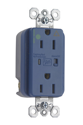 PASS AND SEYMOUR IG8200-BLSP Isolated Ground Receptacle, Surge Protective, Duplex, Blue | CH4ELN